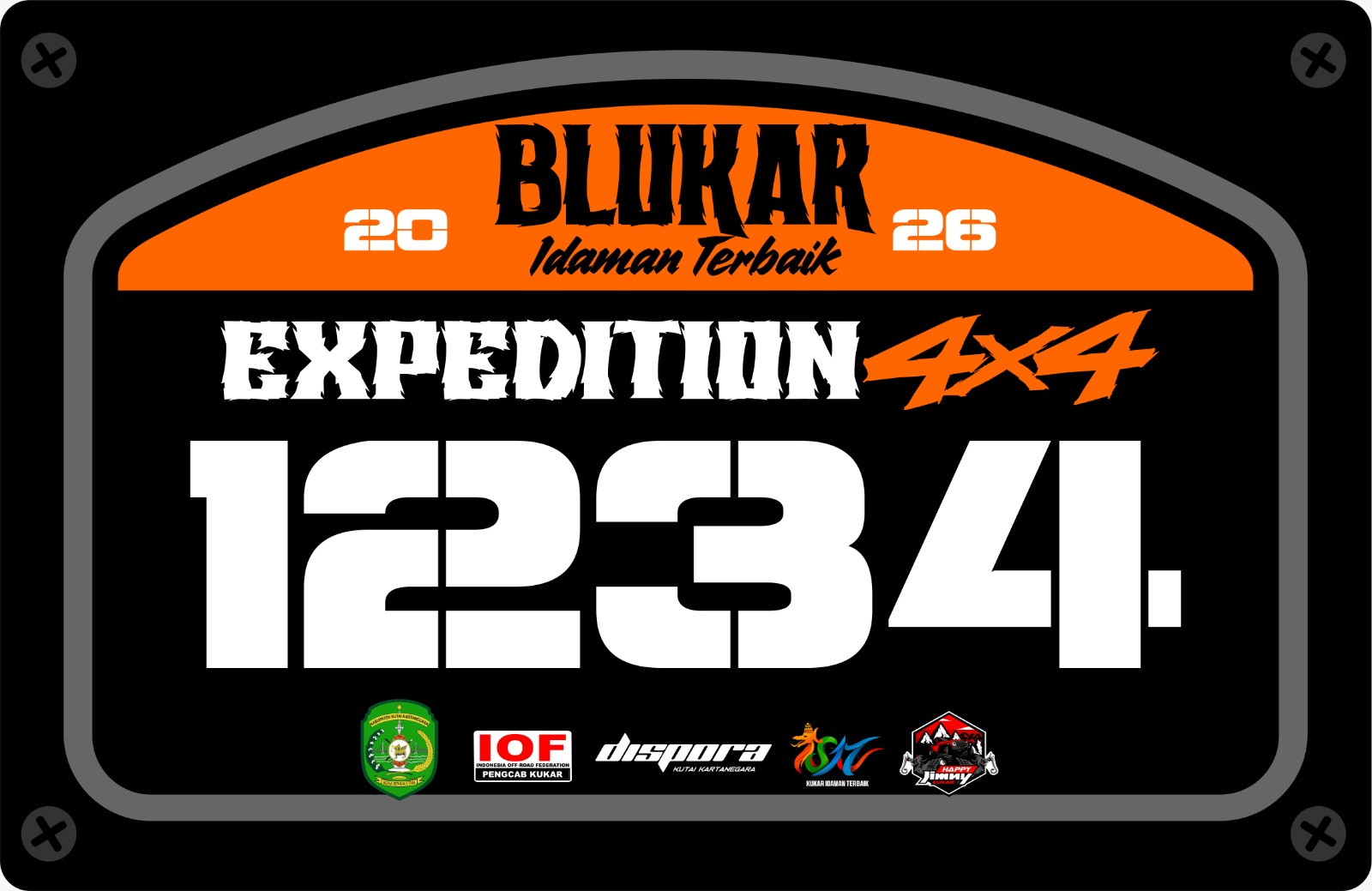 Stiker Lambung - Blukar Expedition 4x4 2026